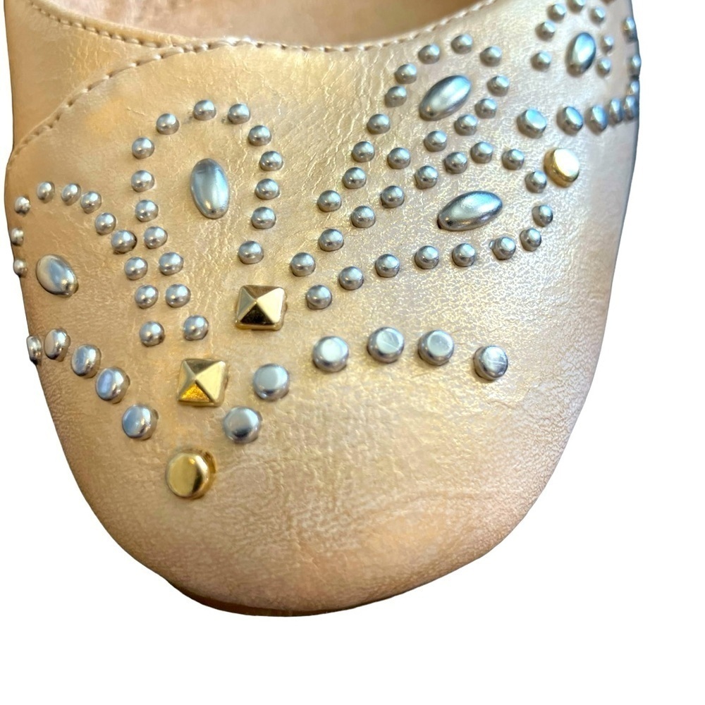 Naturalizer N5 Comfort Shoes Ballet Flats Cream Decorated Toe Sparkling 7 - Picture 7 of 10